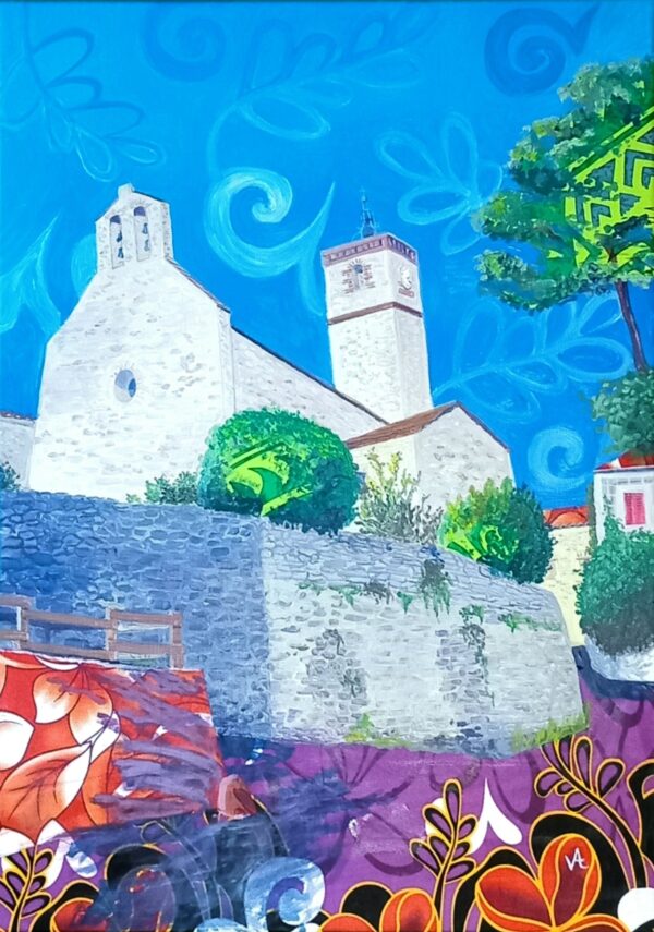 reproduction d'une toile à l'huile Valérie Houchard