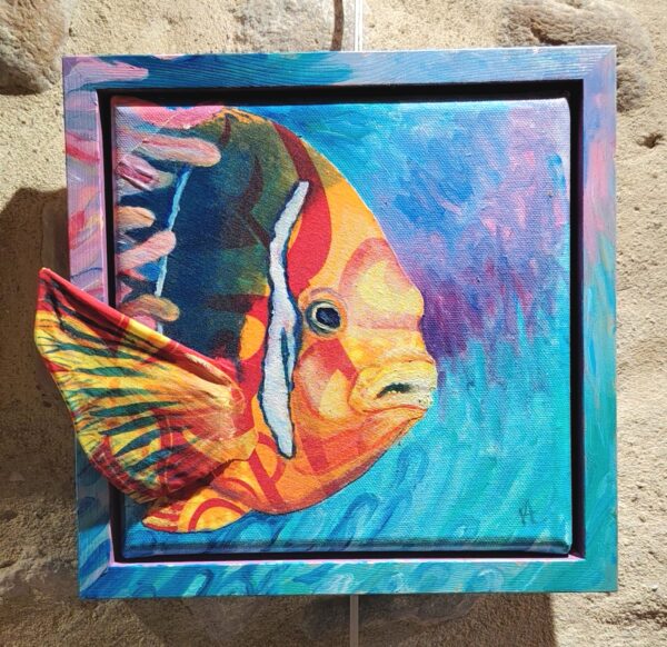 peinture à l'huile en relief de Valérie Houchard