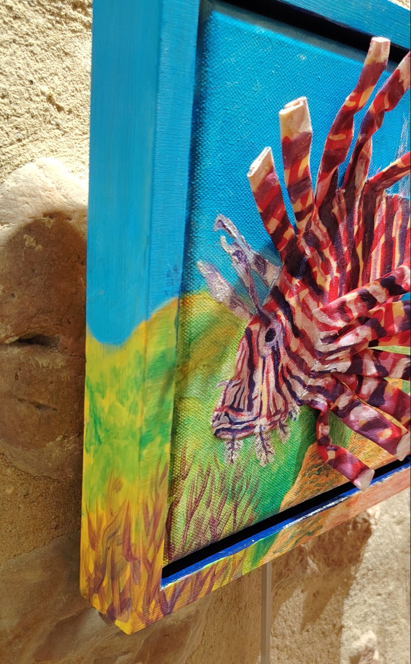 peinture à l'huile en relief de Valérie Houchard