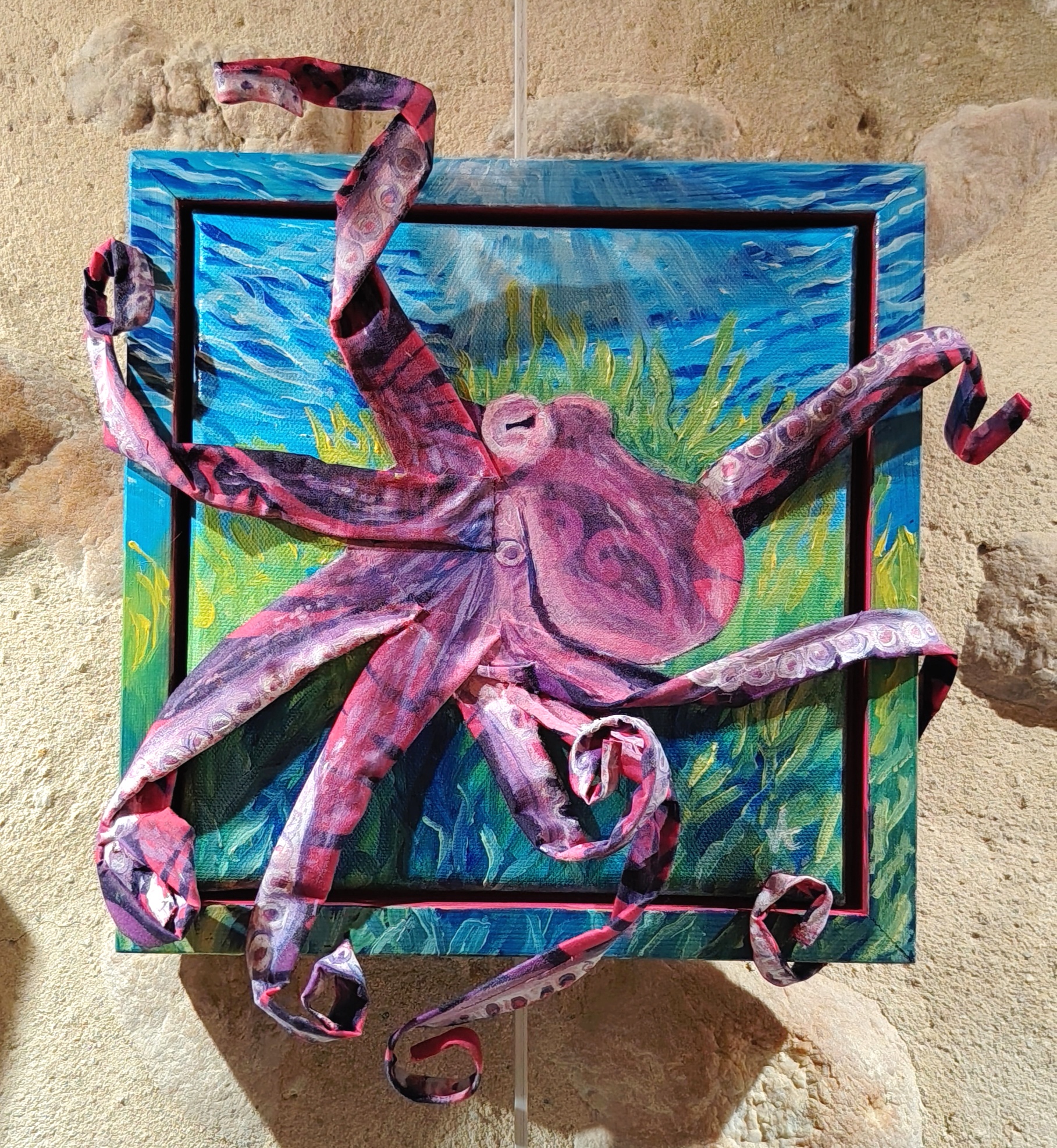 peinture à l'huile en relief de Valérie Houchard